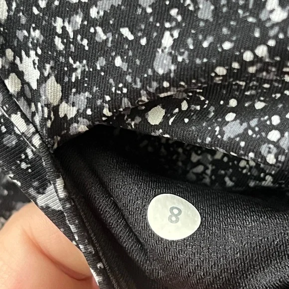 lululemon athletica Black and White Speckled Leggings - Picture 3 of 5